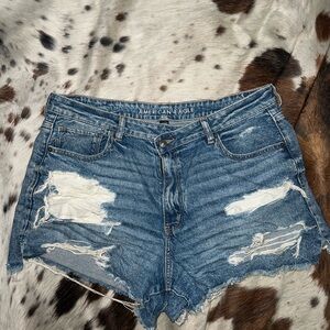 American Eagle distressed denim shorts